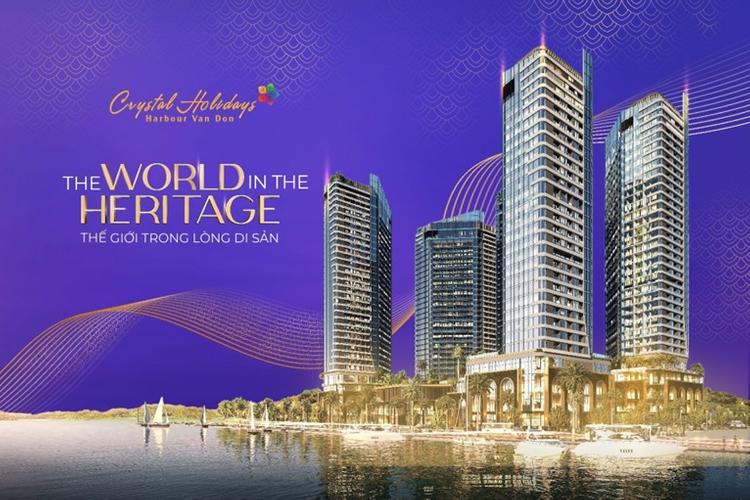 Phối cảnh Tổ hợp Crystal Holidays Harbour Vân Đồn, dự án du lịch trọng điểm của Everland tại Quảng Ninh